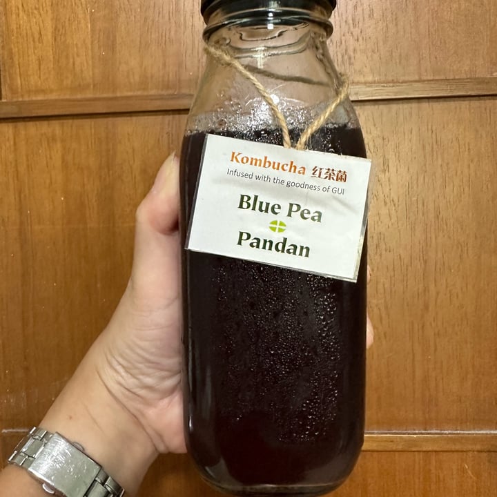 photo of Ground-Up Initiative Blue Pea Pandan Kombucha shared by @piggy-egg on  24 Dec 2022 - review