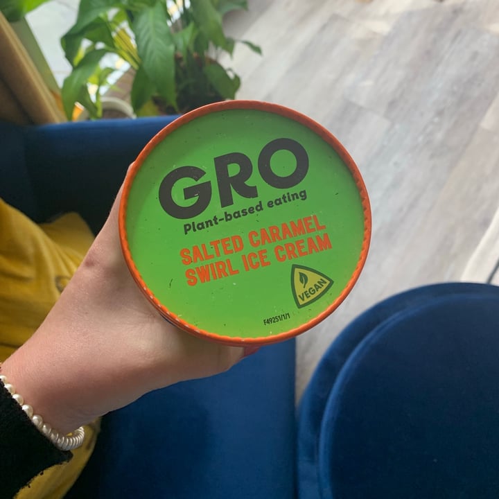 photo of GRO Salted Caramel Swirl Ice Cream shared by @aimeelogue on  30 Jun 2021 - review