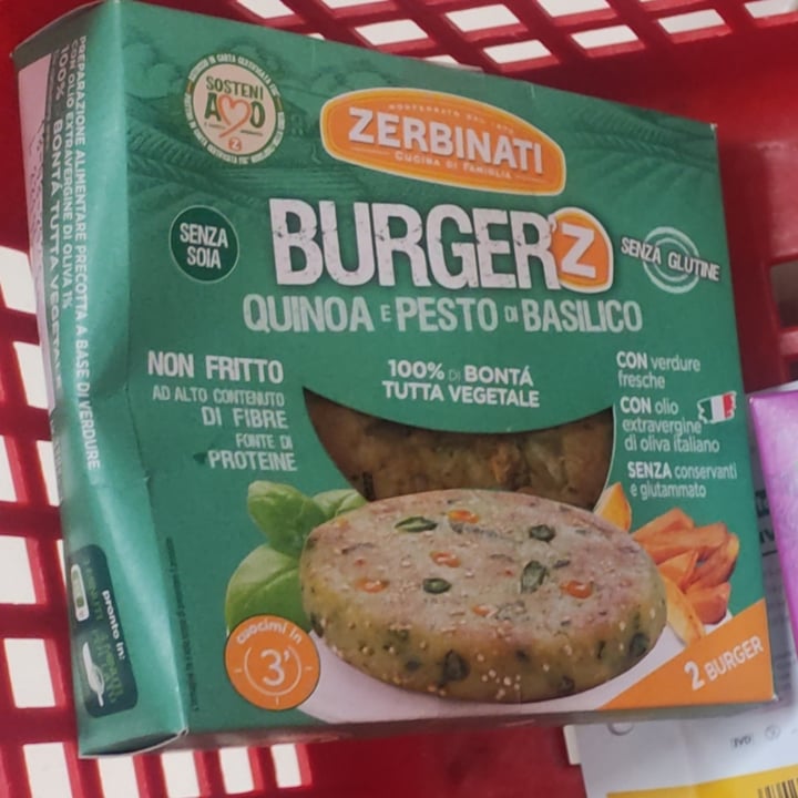 review photo of Zerbinati Burger Quinoa E Pesto Di Basilico shared by @enricogen on 21 Jul 2022 - review