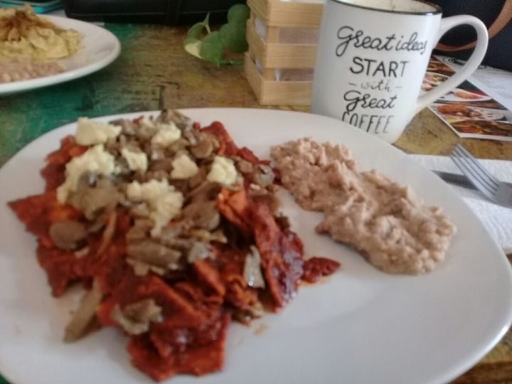 review photo of Café Jardín Laureles Chilaquiles rojos shared by @annamoca on 04 Jan 2020 - review