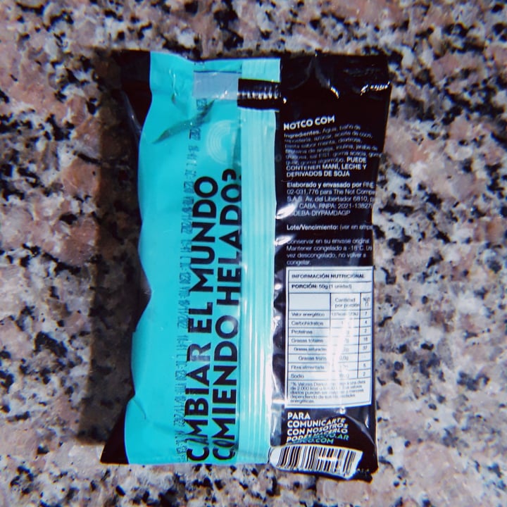 photo of NotCo Not Icecream Sabor Menta shared by @nanicuadern on  24 Sep 2021 - review