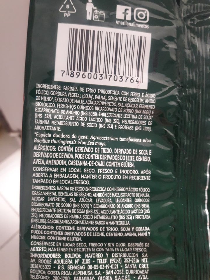 photo of Marilan Biscoito De Gergelim Da Marilan shared by @renatoff on  31 Mar 2020 - review