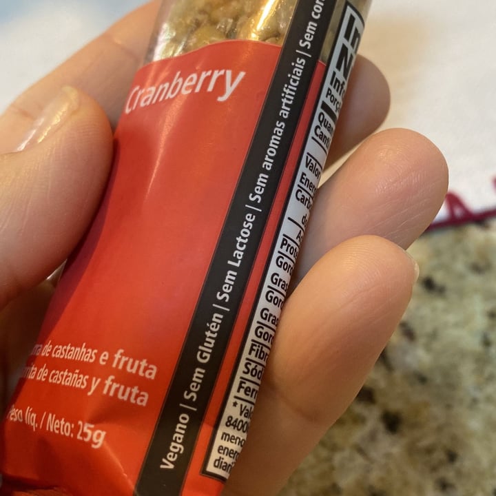 review photo of biO2 Barra de Castanha e Frutas - Cranberry shared by @sandraoliveira on 13 Aug 2022 - review