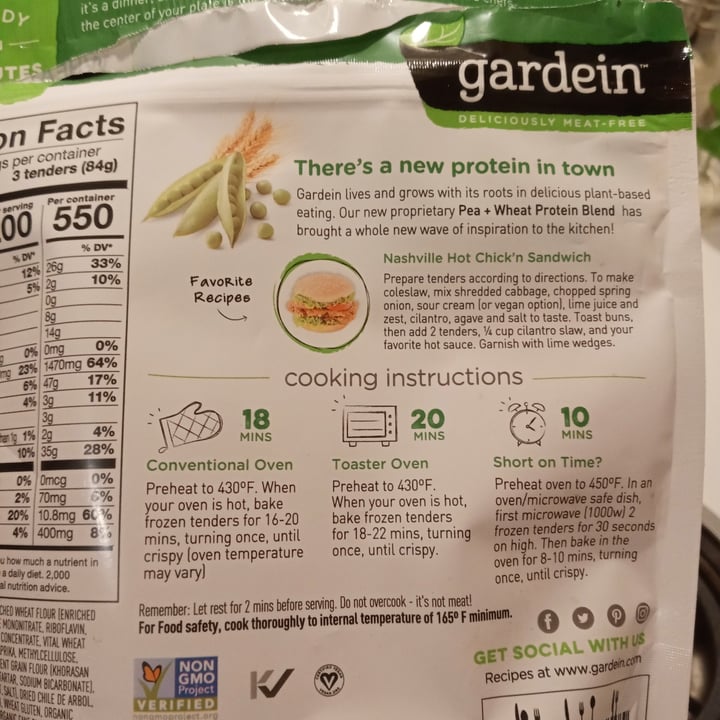 review photo of Gardein Nashville Hot Chick'n Tenders shared by @chipsicecream on 13 Mar 2021 - review