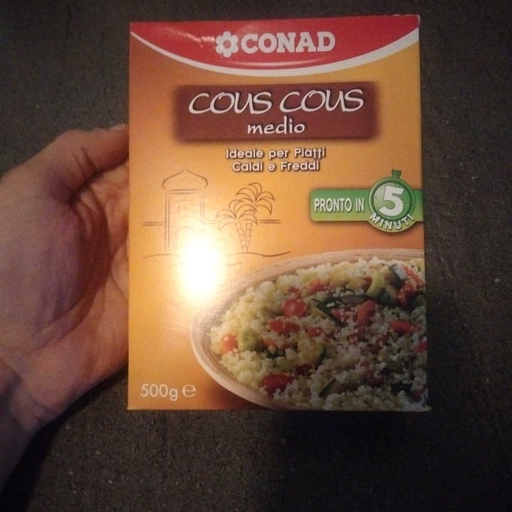 photo of Conad cous cous medio shared by @vitorlucasvegan on  13 Feb 2022 - review