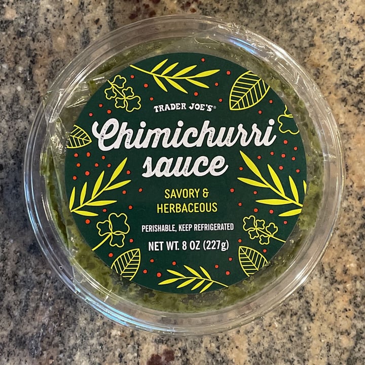 photo of Trader Joe's Chimichurri Sauce shared by @chazgms on  07 May 2022 - review