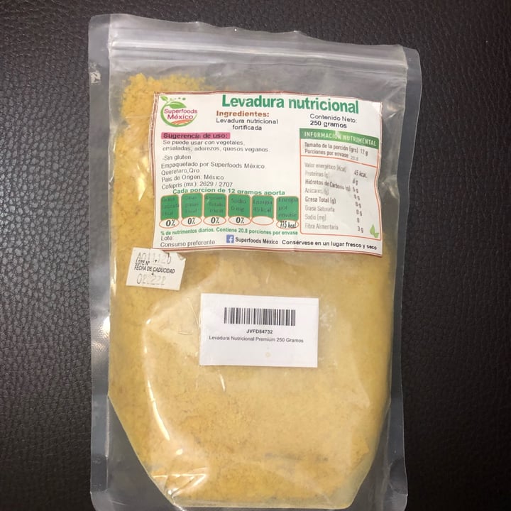 photo of Superfoods México Levadura Nutricional shared by @nataliabuchahin on  06 Mar 2022 - review