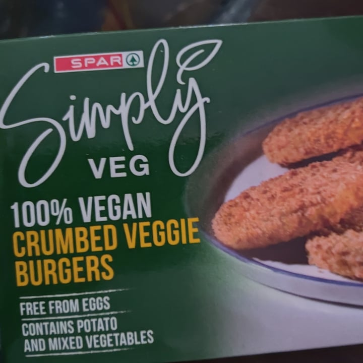 photo of Spar 100% Vegan Crumbed Veggie Burgers shared by @space999sailor on  17 Jun 2022 - review