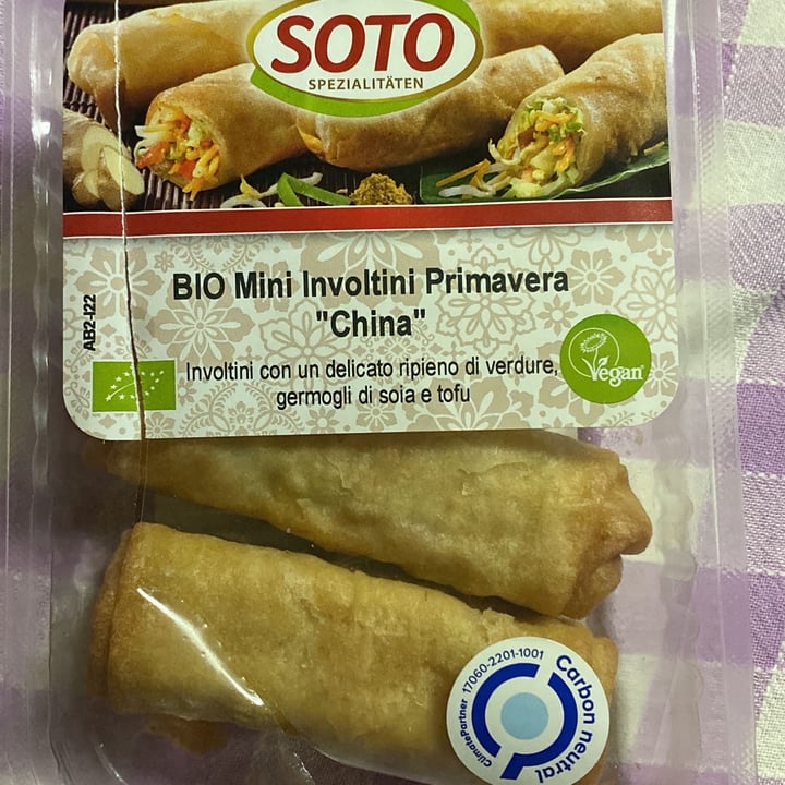 photo of Soto Bio mini involtini primavera "china" shared by @alfi on  03 Oct 2022 - review
