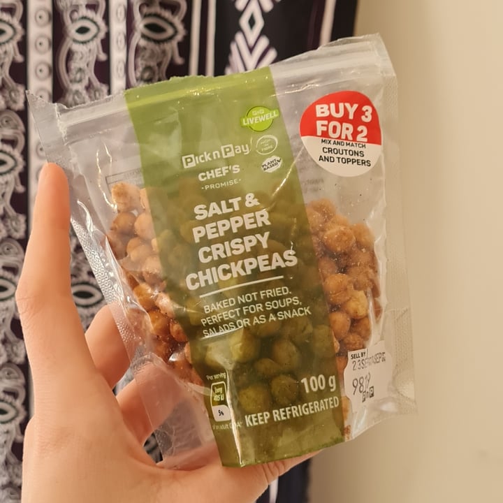 review photo of Pick n Pay Salt and pepper crispy chickpeas shared by @sunlitsoul on 08 Sep 2021 - review