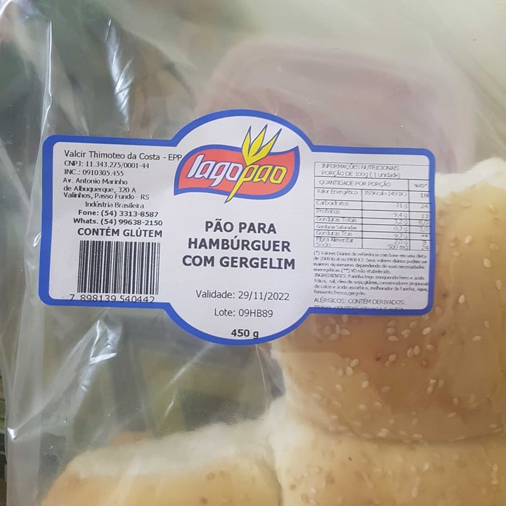 review photo of Lagopão pão para hambúrguer com gergelim shared by @irissalvador on 19 Nov 2022 - review