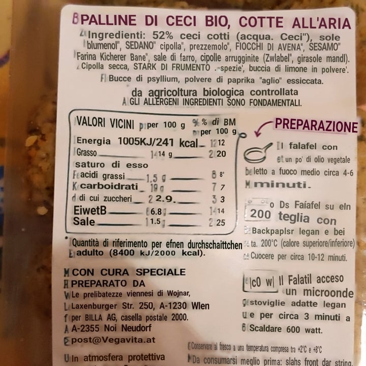 review photo of Vegavita Bio- Falafel shared by @orsablu on 14 Aug 2022 - review