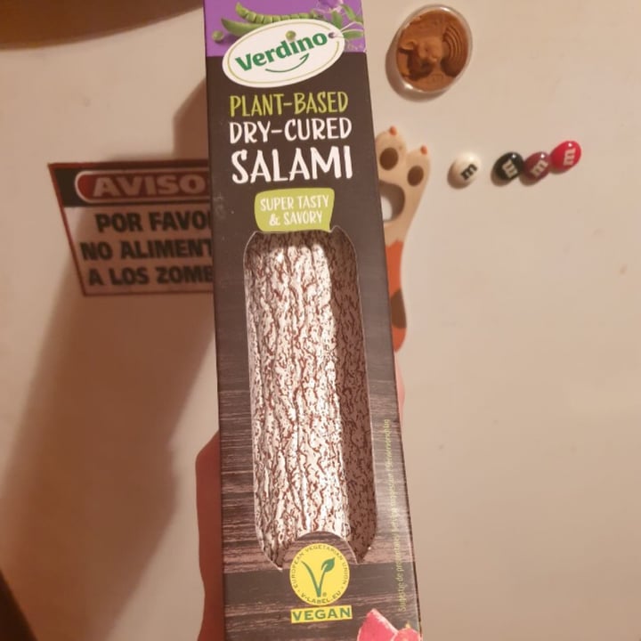 photo of Verdino Dry-cured salami shared by @na-vegan-te on  28 Sep 2021 - review