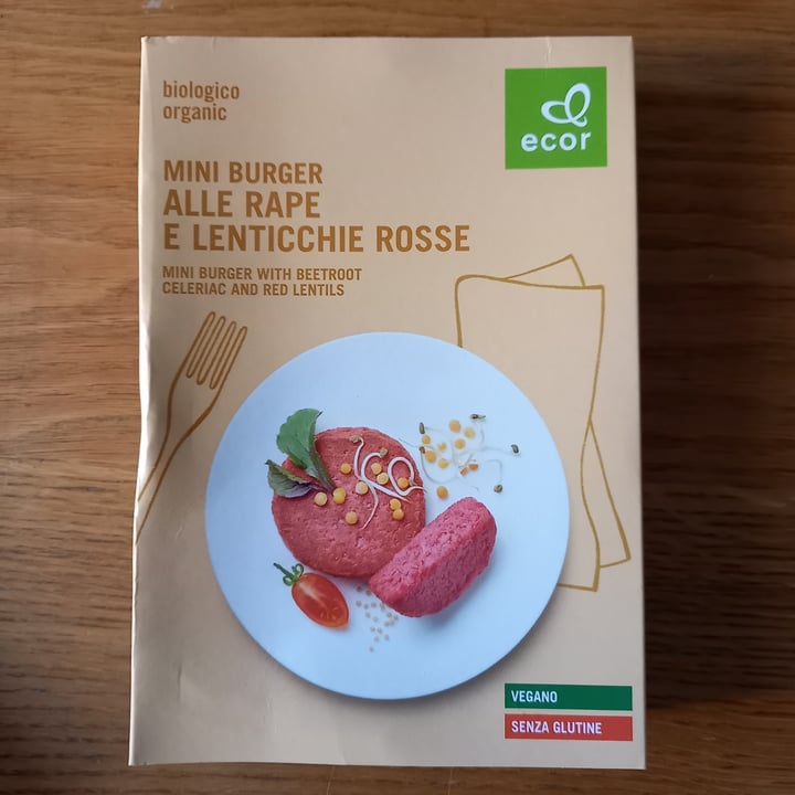 photo of Ecor Mini burger alle rape e lenticchie rosse shared by @ely92 on  23 Feb 2022 - review