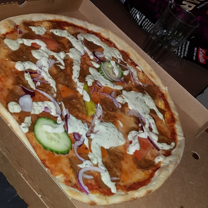 review photo of Vegohuset Kebab Pizza (Vegansk) shared by @crei on 06 Apr 2021 - review