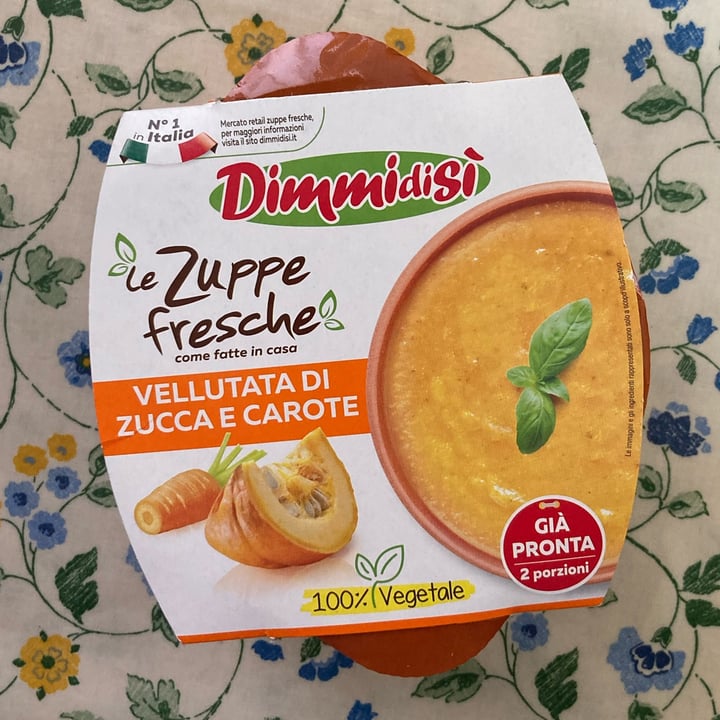 photo of Dimmidisi Le zuppe fresche Vellutata Di Zucca E Carote shared by @flasol on  05 Mar 2022 - review