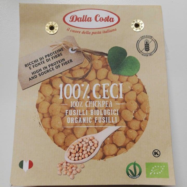 photo of Dalla costa Fusilli 100% Ceci shared by @vegviv on  25 May 2021 - review