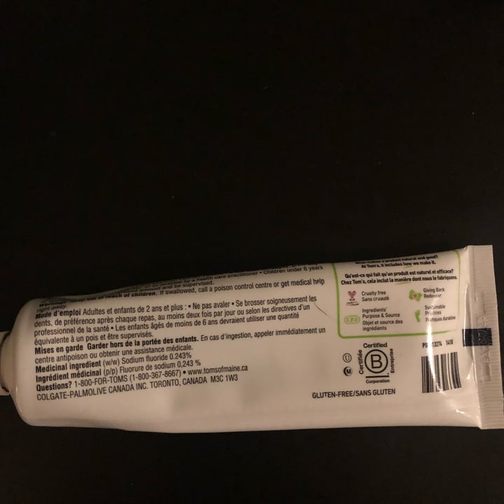 review photo of Tom's of Maine Luminous White Charcoal Toothpaste shared by @ajani on 11 Jan 2022 - review