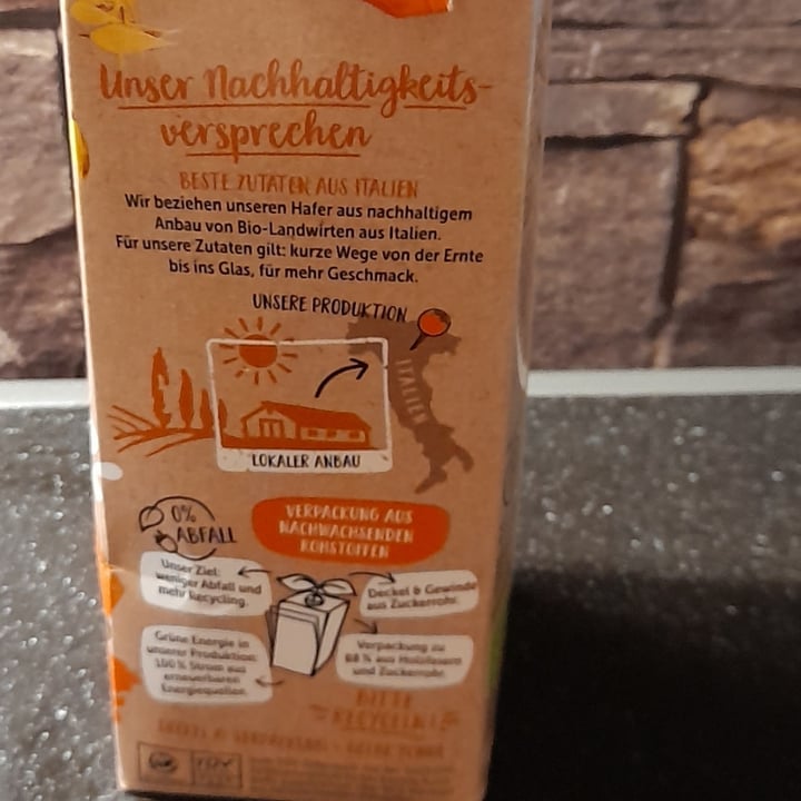 photo of Allos Hafer Drink naturell/ oat milk without added sugar shared by @sbirurossa on  24 Jul 2022 - review