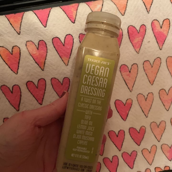 photo of Trader Joe's Vegan Caesar Dressing shared by @vegmomma on  19 Feb 2021 - review