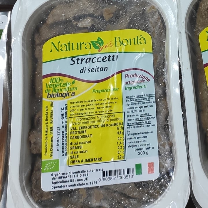 photo of Natura & Bontà Straccetti di Seitan shared by @pina9717 on  20 Dec 2021 - review