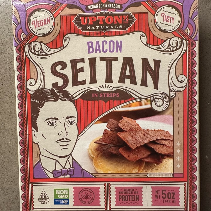 photo of Upton's Naturals Bacon seitan shared by @berryveganplanet on  08 Nov 2022 - review
