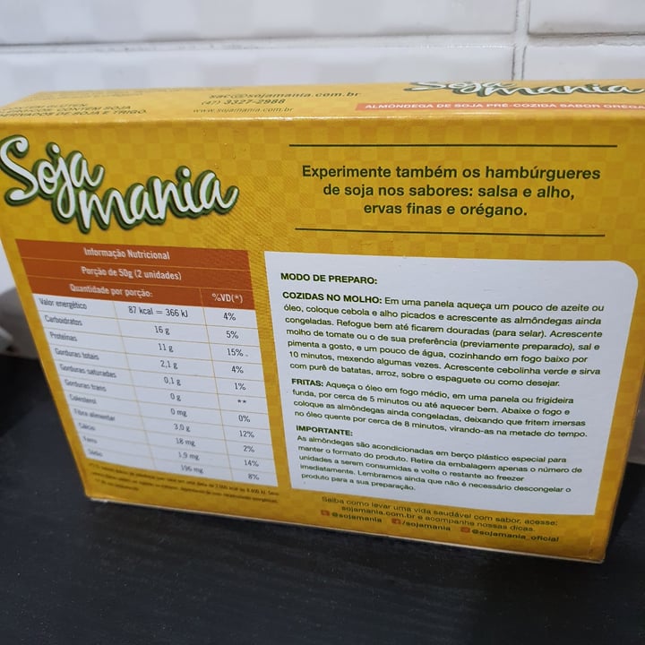 review photo of Soja Mania Almôndega De Soja shared by @personalmissabrina on 05 Feb 2022 - review