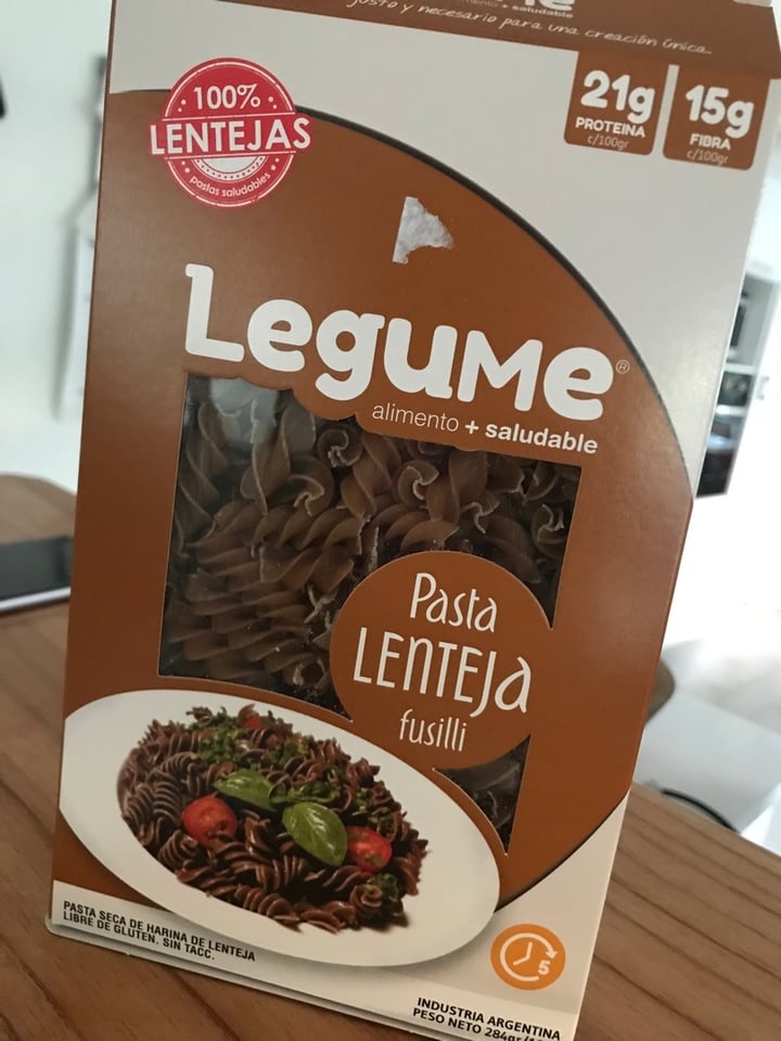 photo of Legume Pasta Lenteja Fusilli shared by @ag1 on  10 Jan 2020 - review