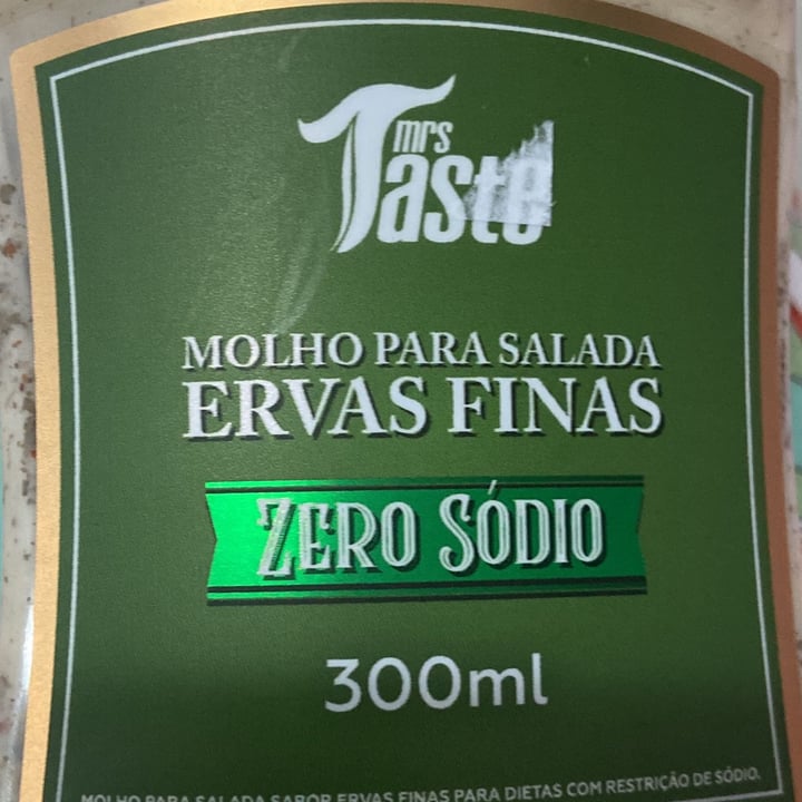 photo of Mrs Taste molho para salada ervas finas shared by @luciaalves on  29 May 2022 - review