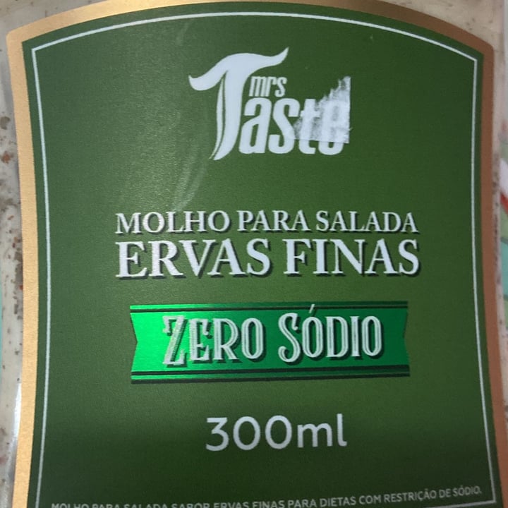 review photo of Mrs Taste molho para salada ervas finas shared by @luciaalves on 29 May 2022 - review