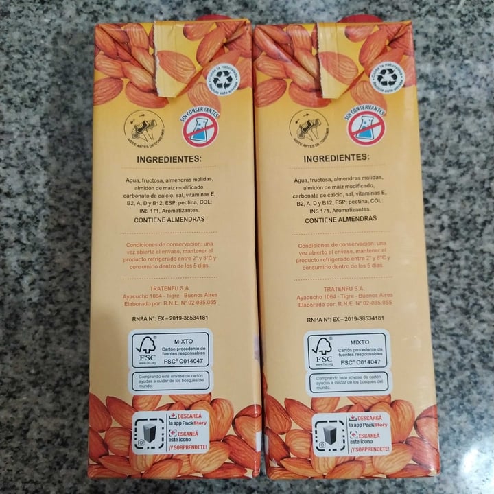 review photo of Tratenfu Leche de Almendras Vainilla shared by @romibaranda on 01 Jun 2022 - review