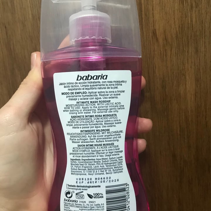 review photo of Babaria Jabón Íntimo shared by @jhotananan on 12 Jul 2021 - review