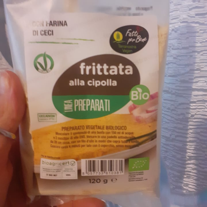 photo of Fatti per bene terranostra vegan Frittata Alla Cipolla shared by @jolykarin on  25 Apr 2022 - review