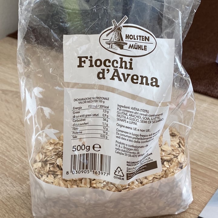 photo of Holsten muhle Fiocchi d'avena shared by @andrebullo on  20 Mar 2022 - review