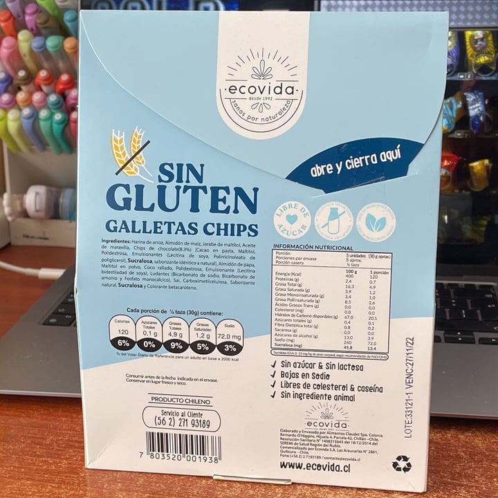 photo of Ecovida Galletas Chips shared by @blumges on  29 Dec 2021 - review