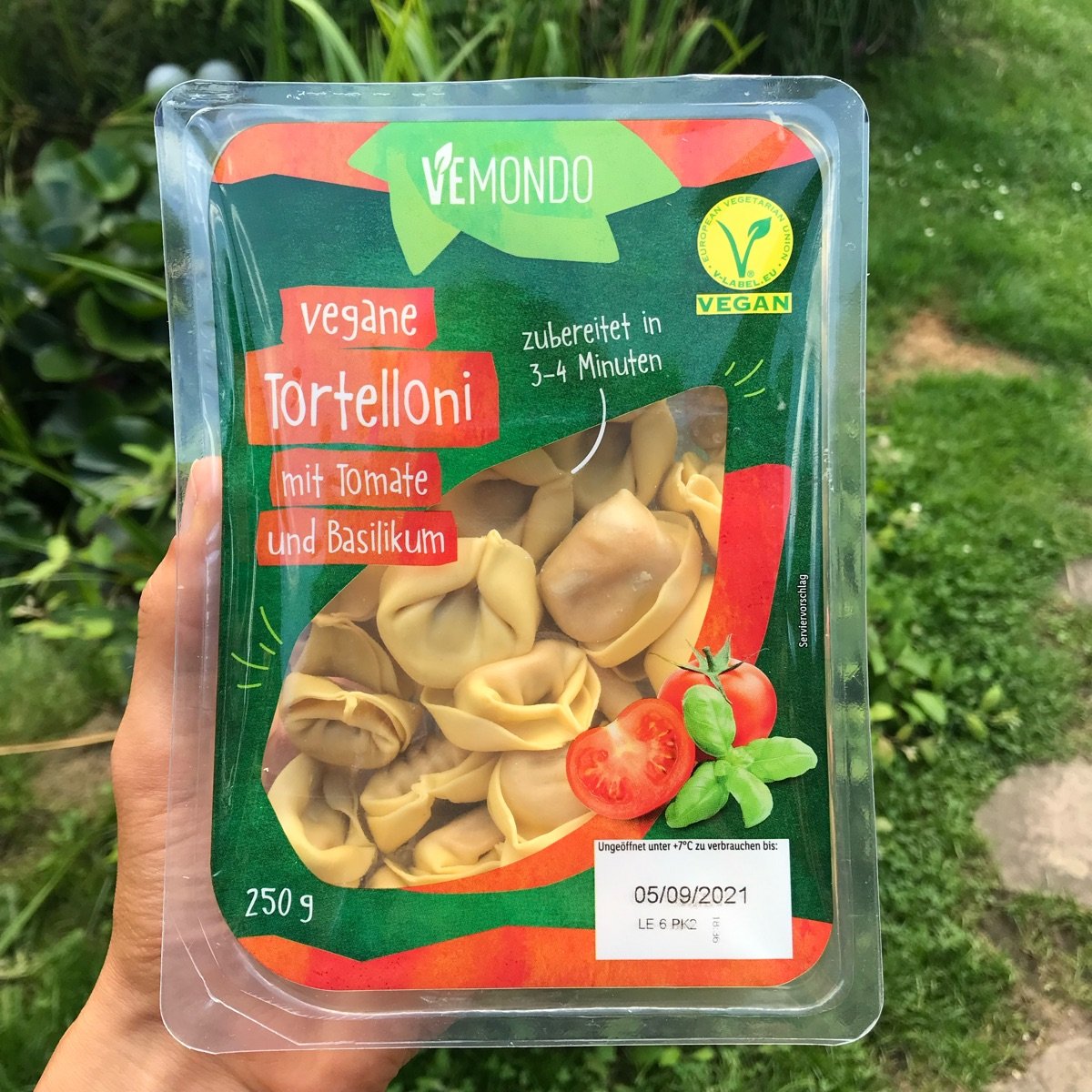 | Tortelloni Tomate Vemondo und Review abillion Vegane mit Basilikum