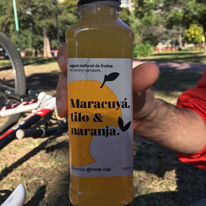 photo of Green Eat Agua natural de frutas shared by @lauchis on  25 May 2021 - review