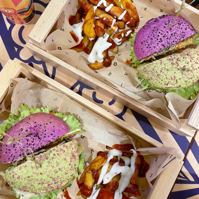 Foto do prato “Elf Burger”