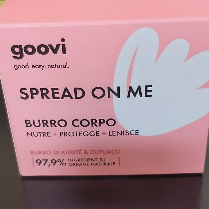 photo of Goovi spread on me shared by @barbaracassi on  03 May 2022 - review