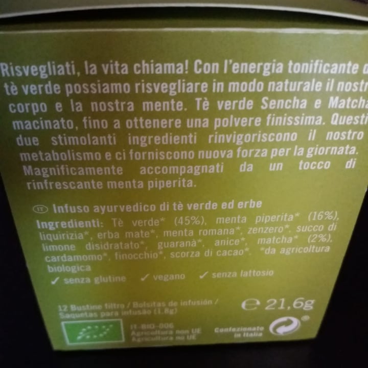 review photo of Yogi biológico Energia Matcha shared by @giovanni2022 on 11 Feb 2022 - review
