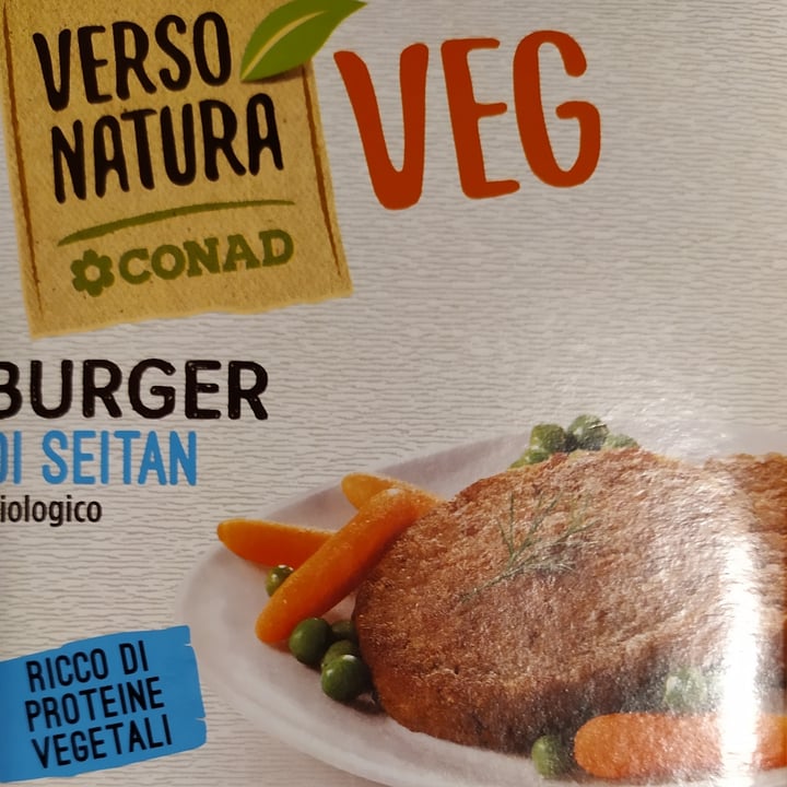 photo of Verso Natura Conad Veg Burger Di Seitan Biologico shared by @simomarchi on  20 Sep 2021 - review