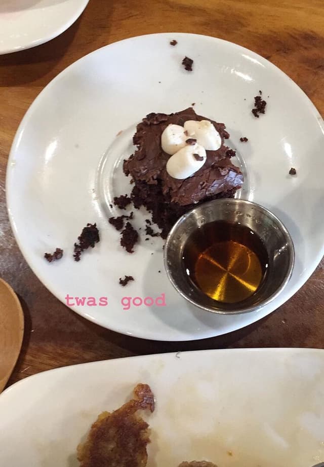 Photo of the dish “love brownie”