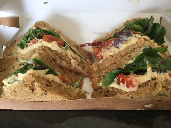 review photo of Castleton Farm Shop & Cafe Humous sundry tomato and rocket sandwich shared by @kymwhittet on 29 Mar 2019 - review