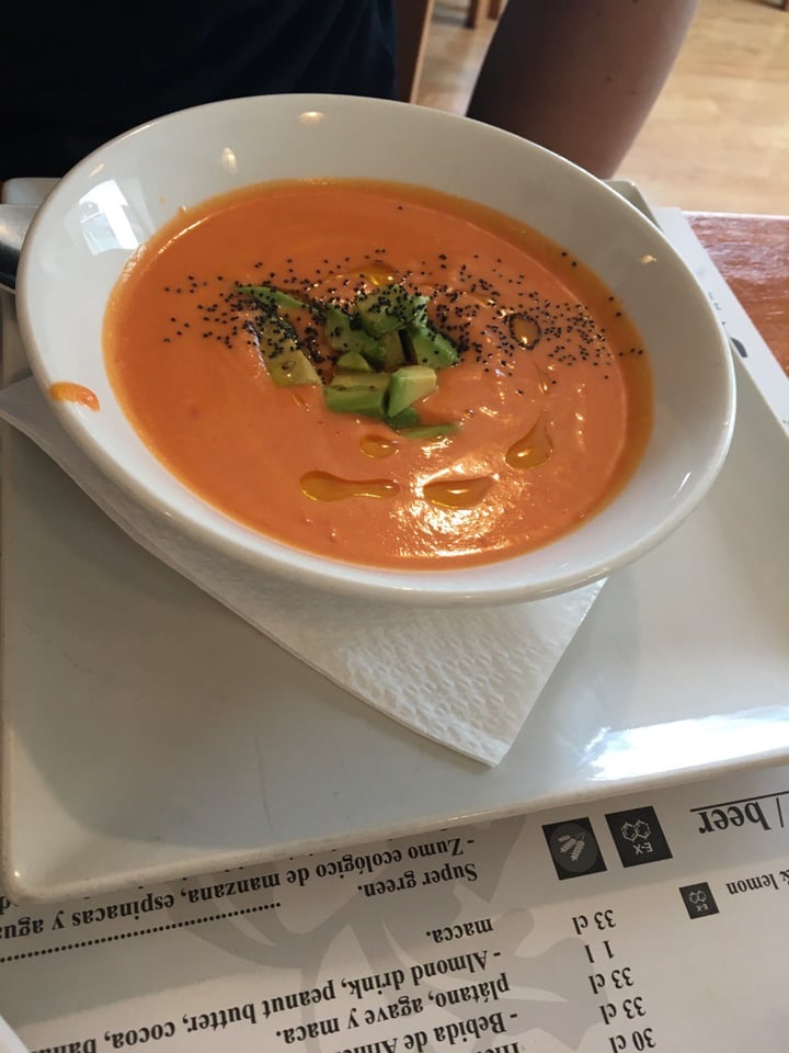 photo of Restaurante Hicuri Art Vegan Salmorejo Con Aguacate shared by @mariamarie on  05 Sep 2022 - review