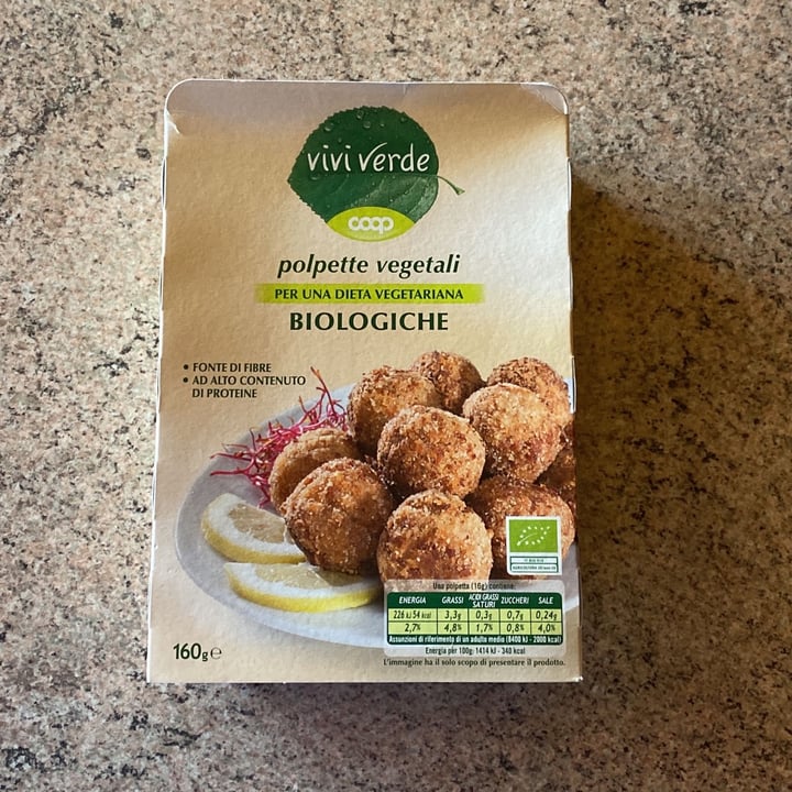 photo of Vivi Verde Coop polpette vegetali BIOLOGICHE shared by @cristinamazzolin on  18 May 2022 - review