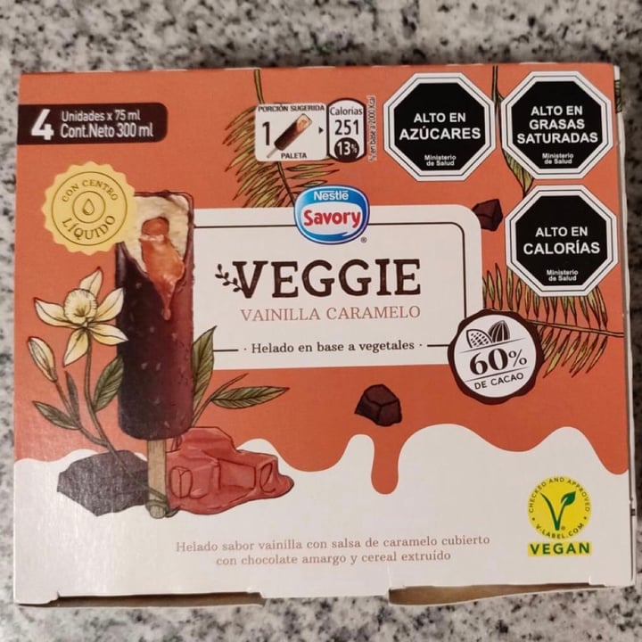 photo of Savory Helado Savory Veggie Vainilla Caramelo Pack 4 Unidades shared by @fransolis on  14 Nov 2021 - review