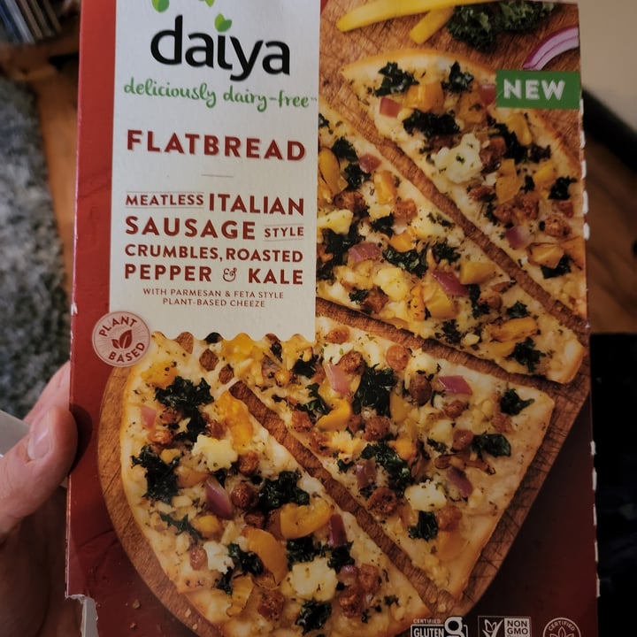 review photo of Daiya Flatbread Meatless Italian Sausage Style Crumbles, Roasted Pepper & Kale shared by @matthooper on 29 Aug 2022 - review
