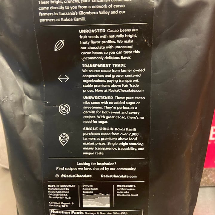 review photo of Raaka Cacao Nibs shared by @lisa1084 on 17 Dec 2021 - review