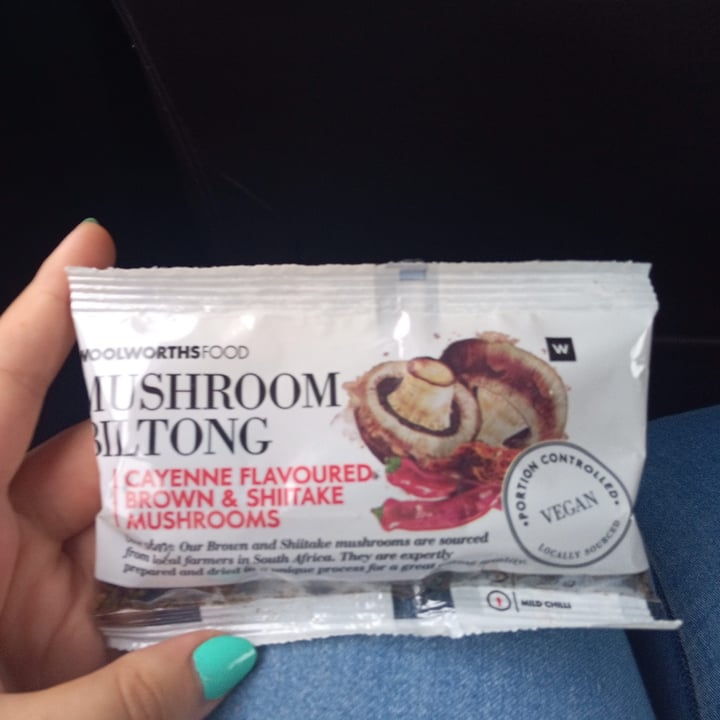 photo of Woolworths Food Mushroom Biltong - Cayenne Flavoured Brown & Shiitake Mushrooms shared by @heardaboutme on  09 Nov 2020 - review