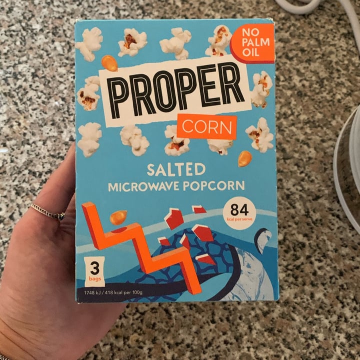 review photo of Proper Corn Salted microwave Popcorn shared by @sbarlxw on 14 Jan 2022 - review
